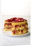 Strawberry shortcake with cornbread by Anonymous