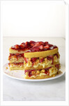 Strawberry shortcake with cornbread by Anonymous