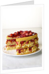 Strawberry shortcake with cornbread by Anonymous