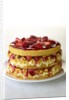 Strawberry shortcake with cornbread by Anonymous