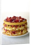 Strawberry shortcake with cornbread by Anonymous