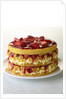 Strawberry shortcake with cornbread by Anonymous
