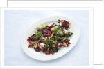 Grilled radicchio and romaine salad by Anonymous