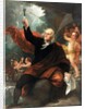 Benjamin Franklin Drawing Electricity from the Sky by Benjamin West