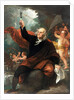 Benjamin Franklin Drawing Electricity from the Sky by Benjamin West