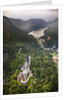 Aerial view of the great castle Neuschwanstein by Anonymous