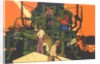 Workers with Big Machine by Anonymous
