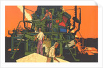 Workers with Big Machine by Anonymous