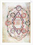 Byrthferth's Diagram from the Computus Manuscript Oxford 17, 7v by Anonymous