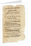Title page from Thomas Payne's Common Sense pamphlet by Anonymous