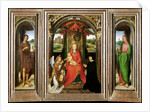 Small Triptych of St. John the Baptist by Hans Memling