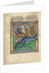 Two Fishermen on a Sea Monster, by Anonymous