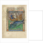 Two Fishermen on a Sea Monster, by Anonymous