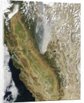 Satellite View of the Rim Fire, California by Anonymous