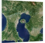 Satellite View of Sakura-jima Volcano in Japan by Anonymous