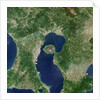 Satellite View of Sakura-jima Volcano in Japan by Anonymous