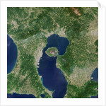 Satellite View of Sakura-jima Volcano in Japan by Anonymous