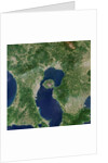 Satellite View of Sakura-jima Volcano in Japan by Anonymous