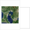 Satellite View of Sakura-jima Volcano in Japan by Anonymous