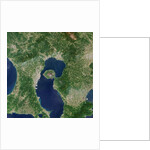 Satellite View of Sakura-jima Volcano in Japan by Anonymous