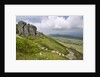 View From Cadair Idris Looking North Towards Dolgellau Over Fields and Countryside by Anonymous