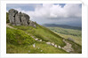 View From Cadair Idris Looking North Towards Dolgellau Over Fields and Countryside by Anonymous