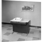 Teletype machine in a Chicago office, ca. 1963. by Anonymous