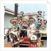 Mother and daughters as tourists in Tijuana, Mexico, ca. 1967 by Anonymous