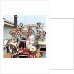 Mother and daughters as tourists in Tijuana, Mexico, ca. 1967 by Anonymous
