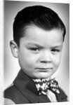 Young boy kindergarten school portrait, ca. 1948. by Anonymous