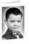 Young boy kindergarten school portrait, ca. 1948. by Anonymous