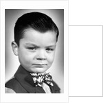 Young boy kindergarten school portrait, ca. 1948. by Anonymous