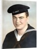 Young sailor's formal US Navy portrait, ca. 1942. by Anonymous