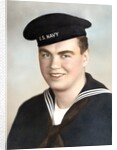 Young sailor's formal US Navy portrait, ca. 1942. by Anonymous