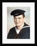 Young sailor's formal US Navy portrait, ca. 1942. by Anonymous