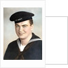 Young sailor's formal US Navy portrait, ca. 1942. by Anonymous
