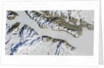 Satellite view of Ferrar Glacier, Antarctica by Anonymous