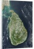 Satellite view of Sri Lanka by Anonymous