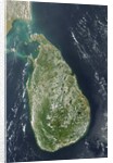 Satellite view of Sri Lanka by Anonymous