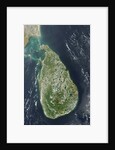Satellite view of Sri Lanka by Anonymous