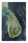 Satellite view of Sri Lanka by Anonymous