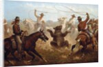 Cowboys Roping a Bear by James Walker