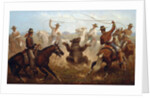 Cowboys Roping a Bear by James Walker