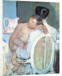 Woman Sitting with a Child in Her Arms by Mary Cassatt