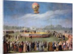 Ascent of a Balloon at the Court of Charles IV by Antonio Carnicero