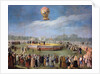 Ascent of a Balloon at the Court of Charles IV by Antonio Carnicero