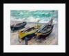 Three Fishing Boats by Claude Monet