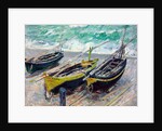 Three Fishing Boats by Claude Monet