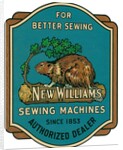 Sewing Machine Ad with Beaver by Anonymous