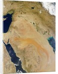 Satellite view of the Middle East by Anonymous